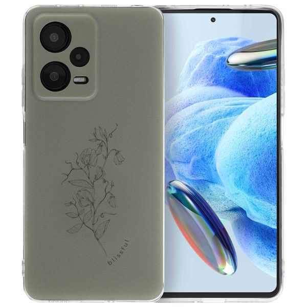 imoshion Design hoesje Xiaomi Redmi Note 12 Pro - Floral Green