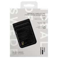 iDeal of Sweden MagSafe / Magnetic Card Holder - Black Croco