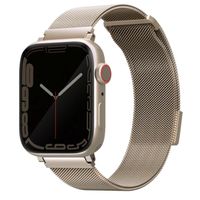 Uniq Dante Mesh Milanese stalen bandje Apple Watch Series 1 t/m 10 / SE / Ultra (2) (44/45/46/49 mm) - Starlight