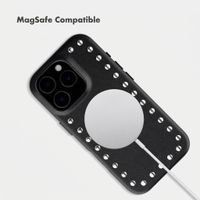Selencia Studs Back Cover with MagSafe Apple iPhone 16 Pro - Velvet Black