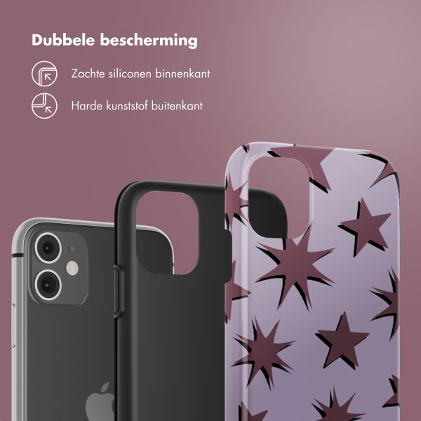 Selencia Vivid Backcover Apple iPhone 11 - Stars Plum Lilac