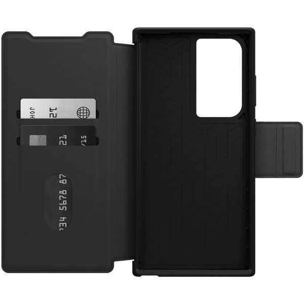 OtterBox Strada Bookcase Samsung Galaxy S23 Ultra - Zwart