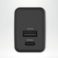 imoshion Wall Charger - Oplader - USB-C + USB-A - Power Delivery en Quick Charge - 35W - Zwart