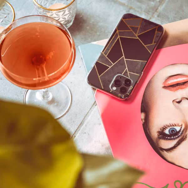 imoshion Design hoesje OnePlus Nord 2 - Grafisch Koper / Zwart