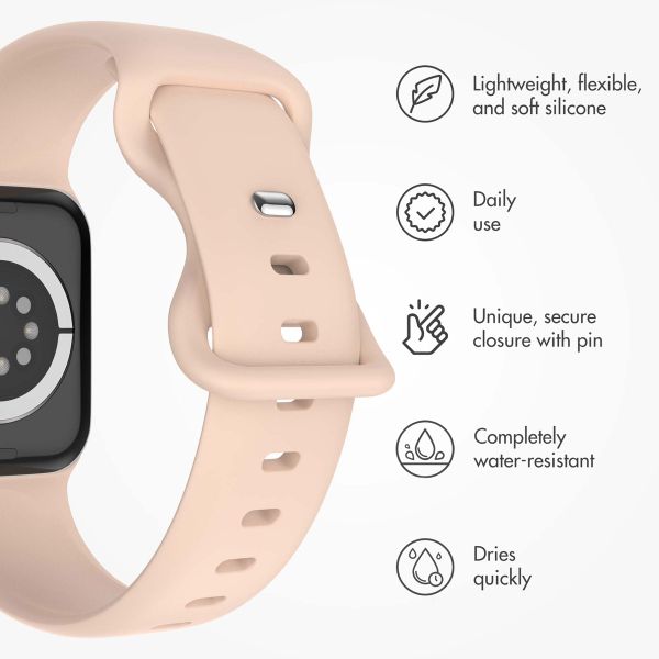 imoshion Silicone⁺ Strap Apple Watch | 44/45/46/49 mm - Size M/L - Sand Pink