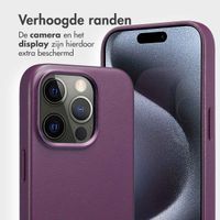 Accezz Leather Bookcase 2-in-1 met MagSafe Apple iPhone 15 Pro - Heath Purple