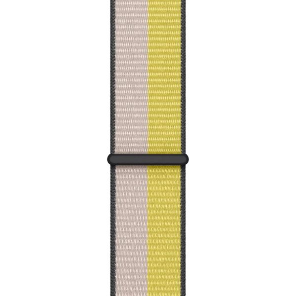 Apple Sport Loop Band Apple Watch Series 1 t/m 9 / SE (38/40/41 mm) | Series 10 (42 mm) - Oat Milk/Lemon Zest