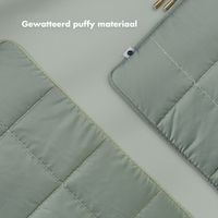 Selencia Puffy Laptop hoes 15-16 inch - Laptopsleeve - Sage Green