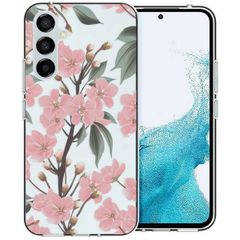 imoshion Design hoesje Samsung Galaxy A54 (5G) - Bloem - Roze / Groen