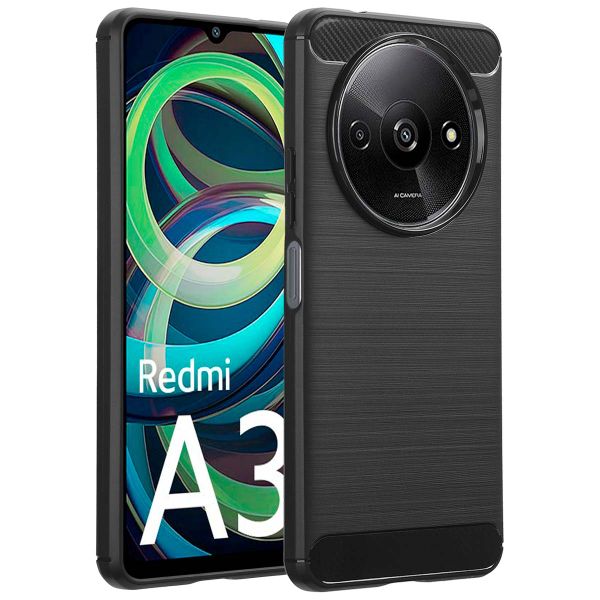 imoshion Brushed Backcover Xiaomi Redmi A3 - Zwart