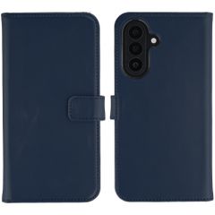 Selencia Echt Leren Bookcase Samsung Galaxy A27 (5G) - Donkerblauw