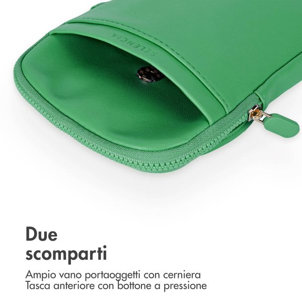 Selencia Telefoontasje Crossbody Sports - Kunstleer - Groen