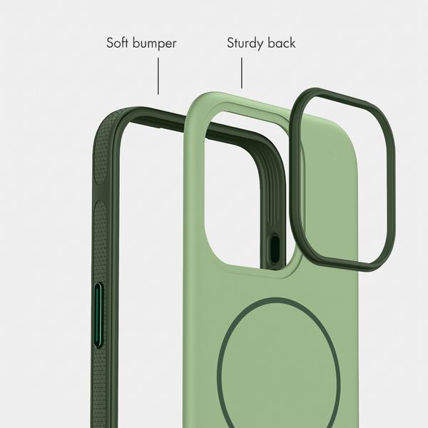 imoshion Colour Back Cover with Thin MagSafe Ring Apple iPhone 15 Pro - Dark Green