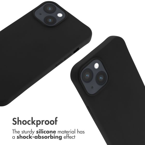 imoshion Silicone Case with Strap Apple iPhone 14 - Black
