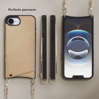 Selencia Nova Telefoonhoes met Koord en Pashouder Apple iPhone 16e - Beige
