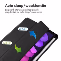 imoshion Trifold Hardcase Bookcase Apple iPad Mini 7 (2024) / iPad Mini 6 (2021) - Zwart