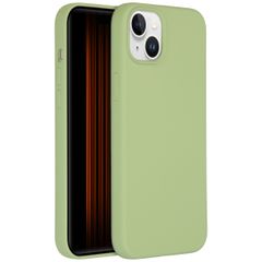 Accezz Liquid Silicone Backcover iPhone 15 Plus - Groen