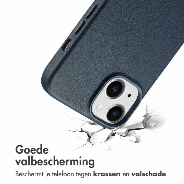 Accezz MagSafe Leather Backcover Apple iPhone 14 - Nightfall Blue