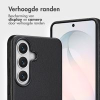 Accezz Leather Bookcase 2-in-1 met MagSafe Samsung Galaxy S26 - Onyx Black
