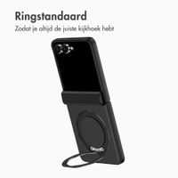 Accezz Color Backcover met MagSafe en Ringstand Samsung Galaxy Z Flip 8 - Zwart
