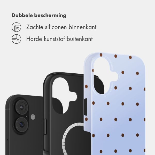 Selencia Vivid Backcover met MagSafe Apple iPhone 16 - Happy Dots Digital Sky