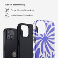 Selencia Vivid Backcover Apple iPhone 13 - Modern Bloom Sapphire Blue