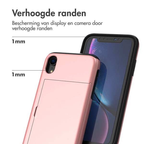 imoshion Backcover met pasjeshouder Apple iPhone Xr - Rosé Goud