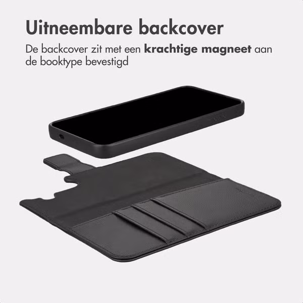 imoshion Uitneembare 2-in-1 Luxe Bookcase Samsung Galaxy S24 FE - Zwart