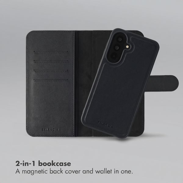 Selencia Olyn Detachable Bookcase with MagSafe Samsung Galaxy A37 (5G) - Black