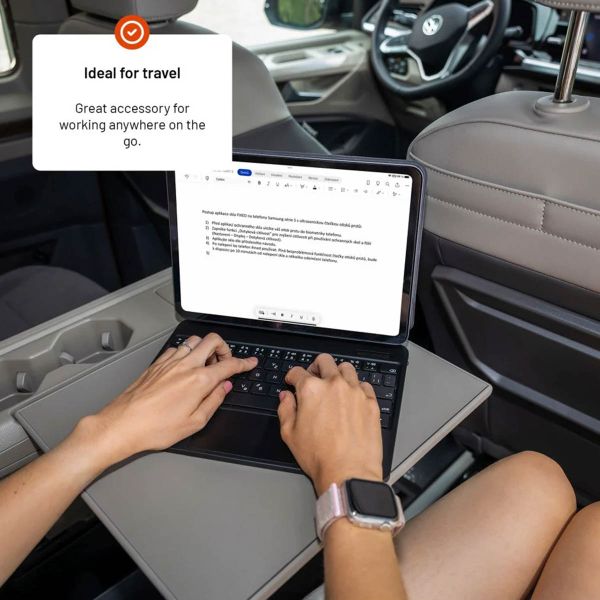 Fixed Typee QWERTY keyboard case iPad Pro 11 (2018-2022) / Air 4 (2020) / Air 5 (2022) / Air 11 inch (2025) M3 / (2024) M3 - Zwart