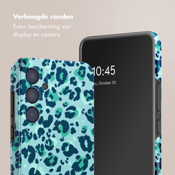 Selencia Vivid Tough Backcover Samsung Galaxy A35 - Wild Spots Light Blue