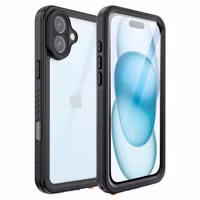 Redpepper Dot Plus Waterproof Backcover Apple iPhone 16 Plus - Zwart