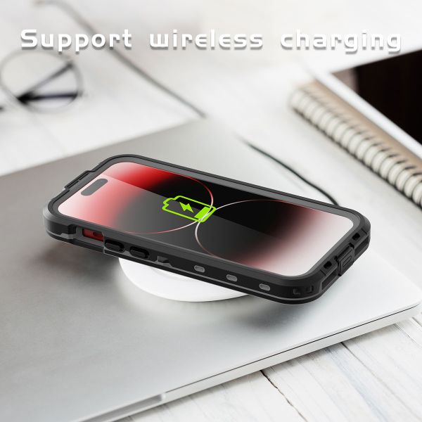 Redpepper Dot Plus Waterproof Backcover Apple iPhone 15 Pro - Zwart