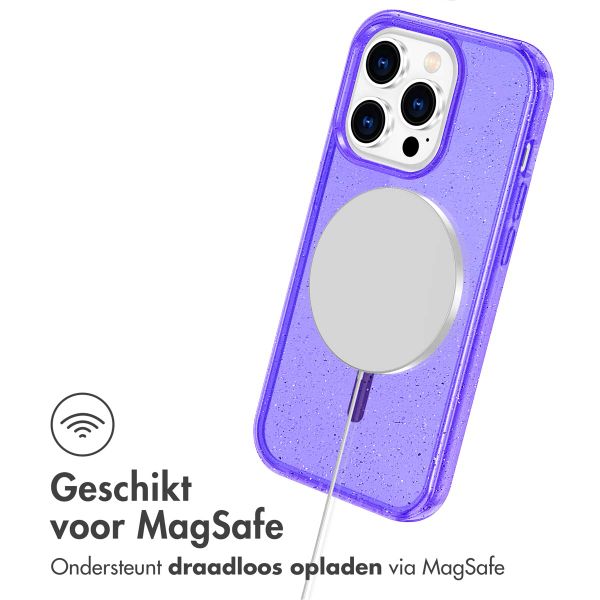 imoshion Sparkle Backcover met MagSafe Apple iPhone 14 Pro Max - Glitter Paars