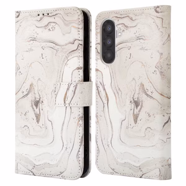imoshion Design Bookcase Samsung Galaxy A36 - Sandy Marble