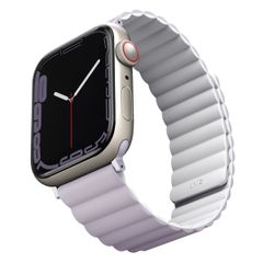 Uniq Revix dubbelzijdig bandje Apple Watch Series 1 t/m 9 / SE (38/40/41 mm) | Series 10 (42 mm) - Lilac/White