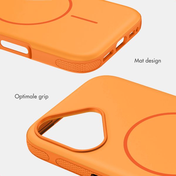 imoshion Color Backcover met Thin MagSafe Ring Apple iPhone 16 - Oranje