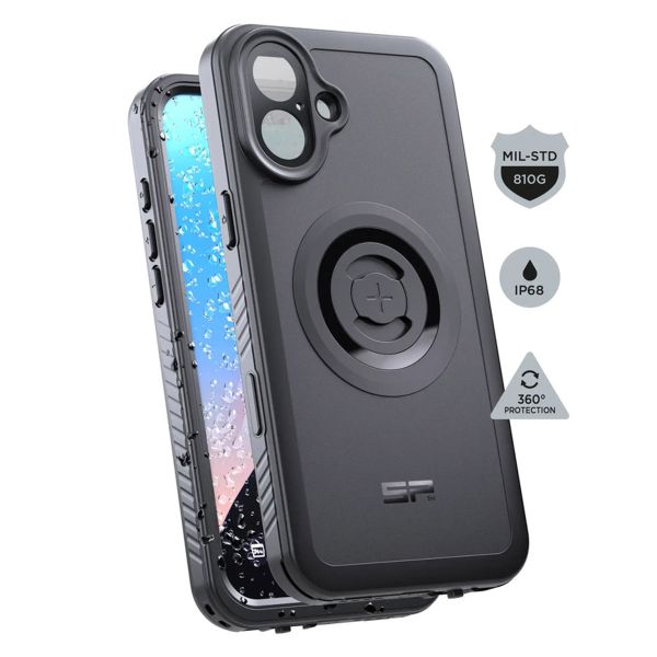 SP Connect Xtreme Series - Telefoonhoes Apple iPhone 16 Plus - Zwart