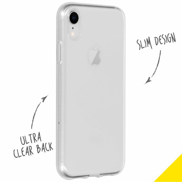 Accezz Clear Backcover iPhone Xr - Transparant