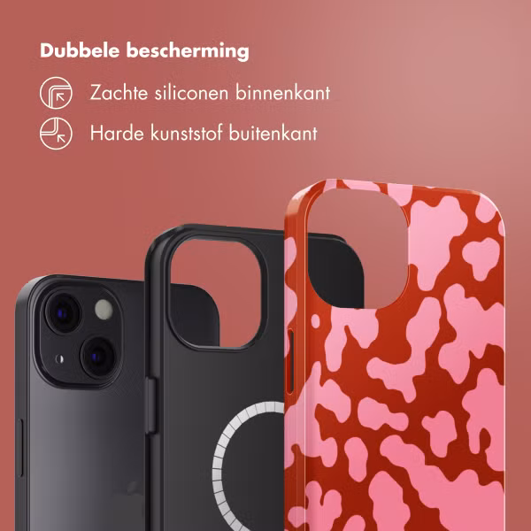 Selencia Vivid Backcover met MagSafe Apple iPhone 13 - Moo’d Blush Pink