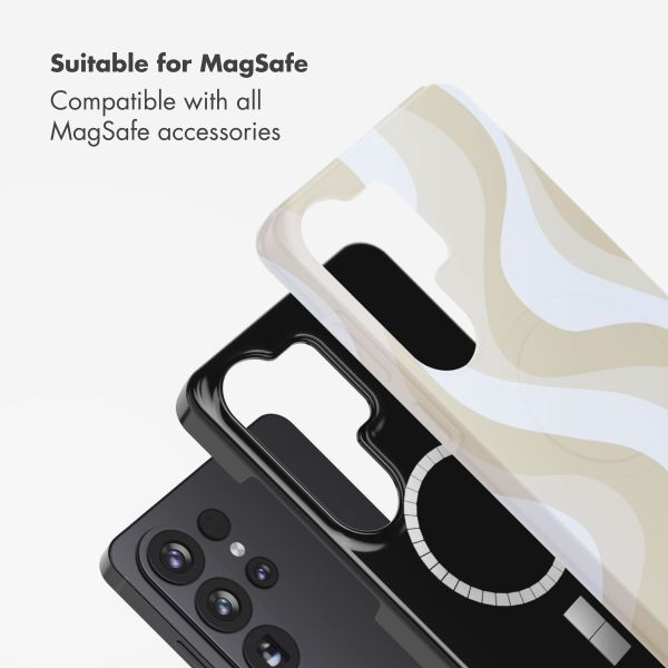 Selencia Vivid Back Cover with MagSafe Samsung Galaxy S26 Ultra - Desert Waves Beige