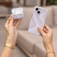 Selencia Vivid case  Apple AirPods 1 / 2 - Desert Waves Beige
