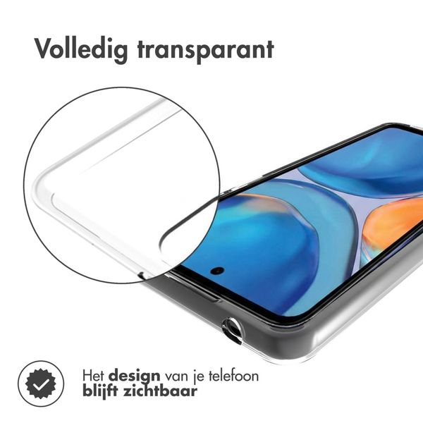 Accezz Clear Backcover Motorola Moto G22 - Transparant