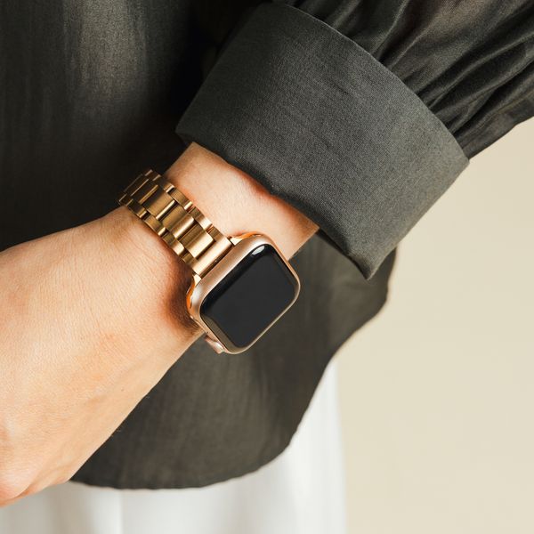 Selencia Slim Steel schakelbandje Apple Watch | 38/40/41/42 mm - Rosé Goud