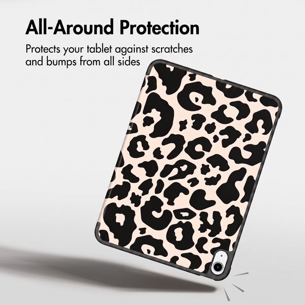 imoshion Design Trifold Case Apple iPad Air 13 inch (2026) M4 / (2025) M3 / (2024) M2 - Leopard
