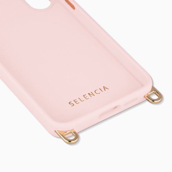 Selencia Rivièra MagSafe Backcover met afneembare haakjes Samsung Galaxy S25 FE - Sorbet Pink