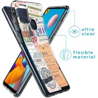 imoshion Design hoesje Samsung Galaxy A21s - Reizen - Multicolor