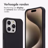 imoshion Color Backcover met afneembaar koord MagSafe Apple iPhone 15 Pro - Zwart