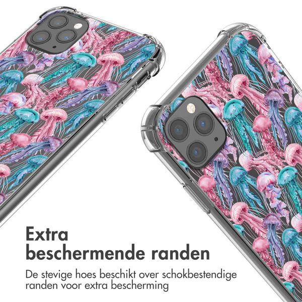 imoshion Design hoesje met koord Apple iPhone 11 Pro - Jellyfish Watercolor