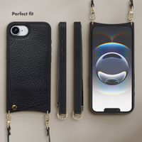 Selencia Nova Phone Case with Cord and Card Holder Apple iPhone 17e / 16e - Black
